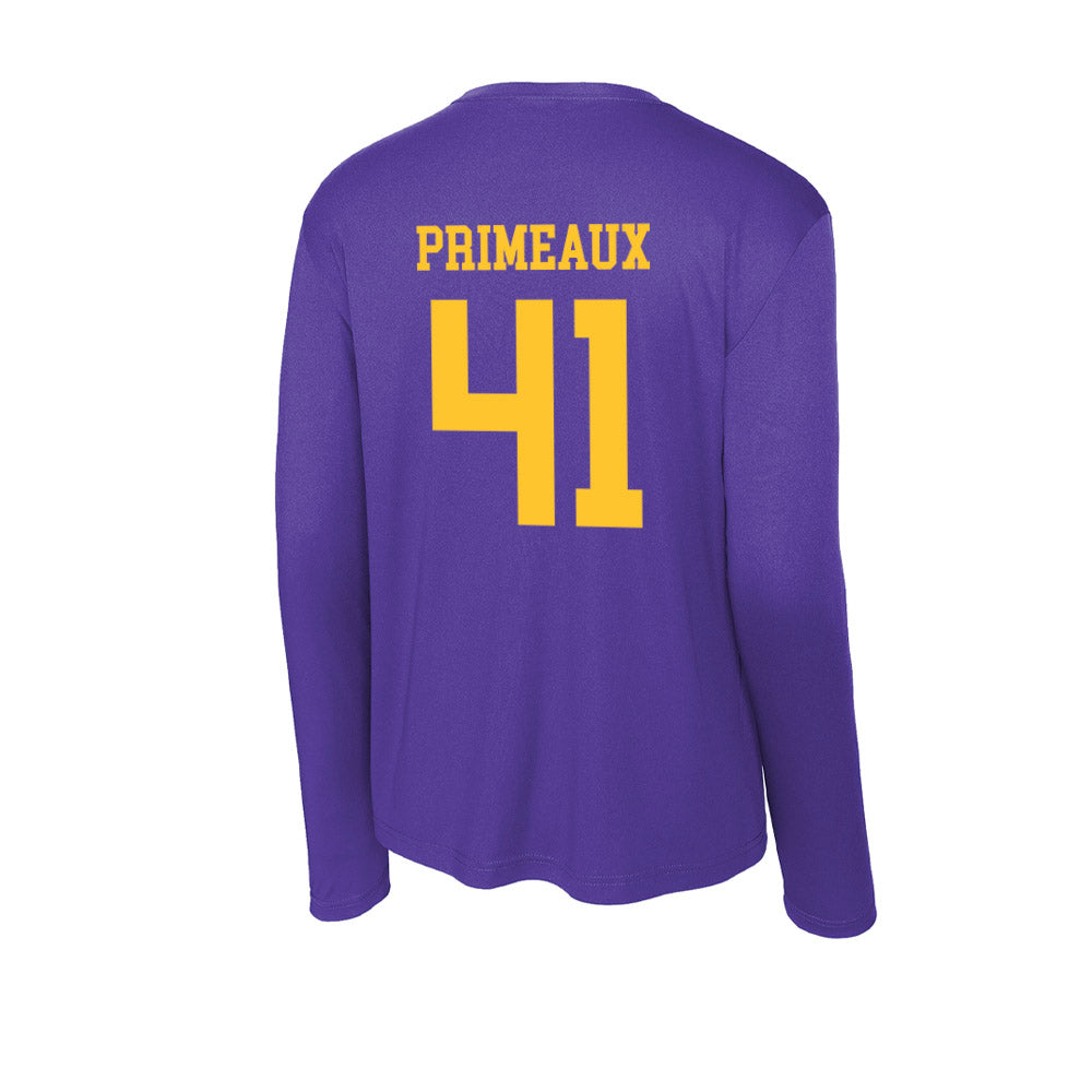 LSU - NCAA Baseball : DJ Primeaux - Activewear Long Sleeve T-Shirt-1