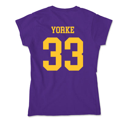 LSU - NCAA Baseball : Zach Yorke - Soft Style Women’s T-Shirt-1