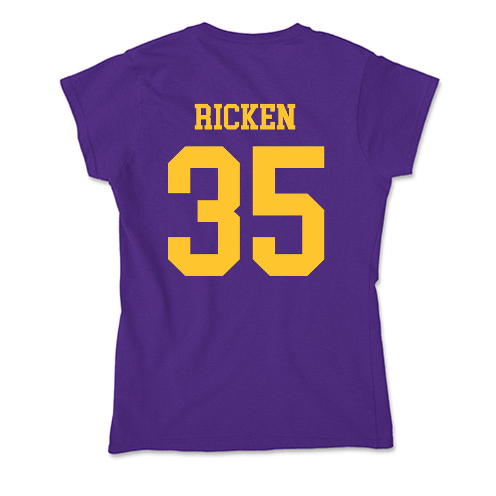 LSU - NCAA Baseball : Reagan Ricken - Soft Style Women’s T-Shirt-1