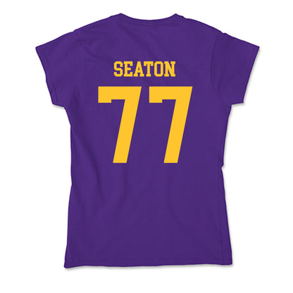 LSU - NCAA Football : Jordan Seaton - Soft Style Women’s T-Shirt-1