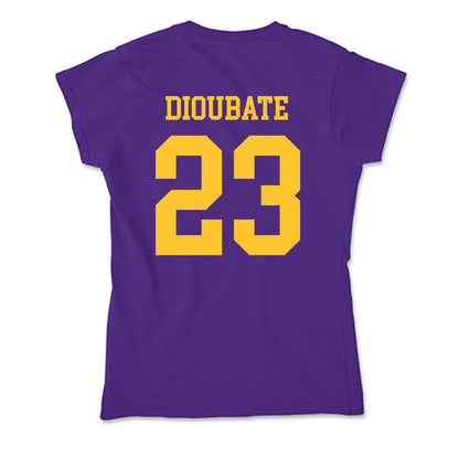 LSU - NCAA Men's Basketball : Mouhamed Dioubate - Soft Style Women’s T-Shirt-1