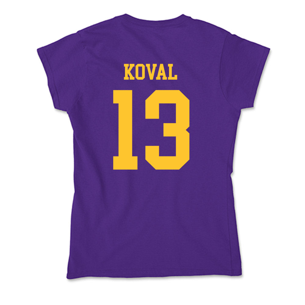 LSU - NCAA Women's Basketball : Kate Koval - Soft Style Women’s T-Shirt-1