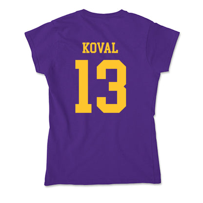LSU - NCAA Women's Basketball : Kate Koval - Soft Style Women’s T-Shirt-1