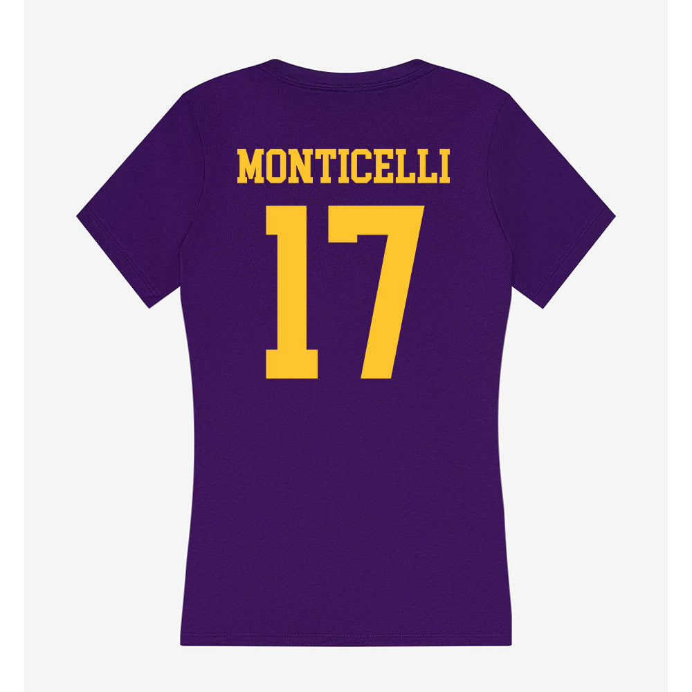 LSU - NCAA Softball : Paytn Monticelli - Women's V-Neck T-Shirt-1