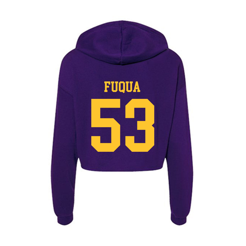 LSU - NCAA Football : Hayes Fuqua - Women's Crop Fleece Hoodie-1
