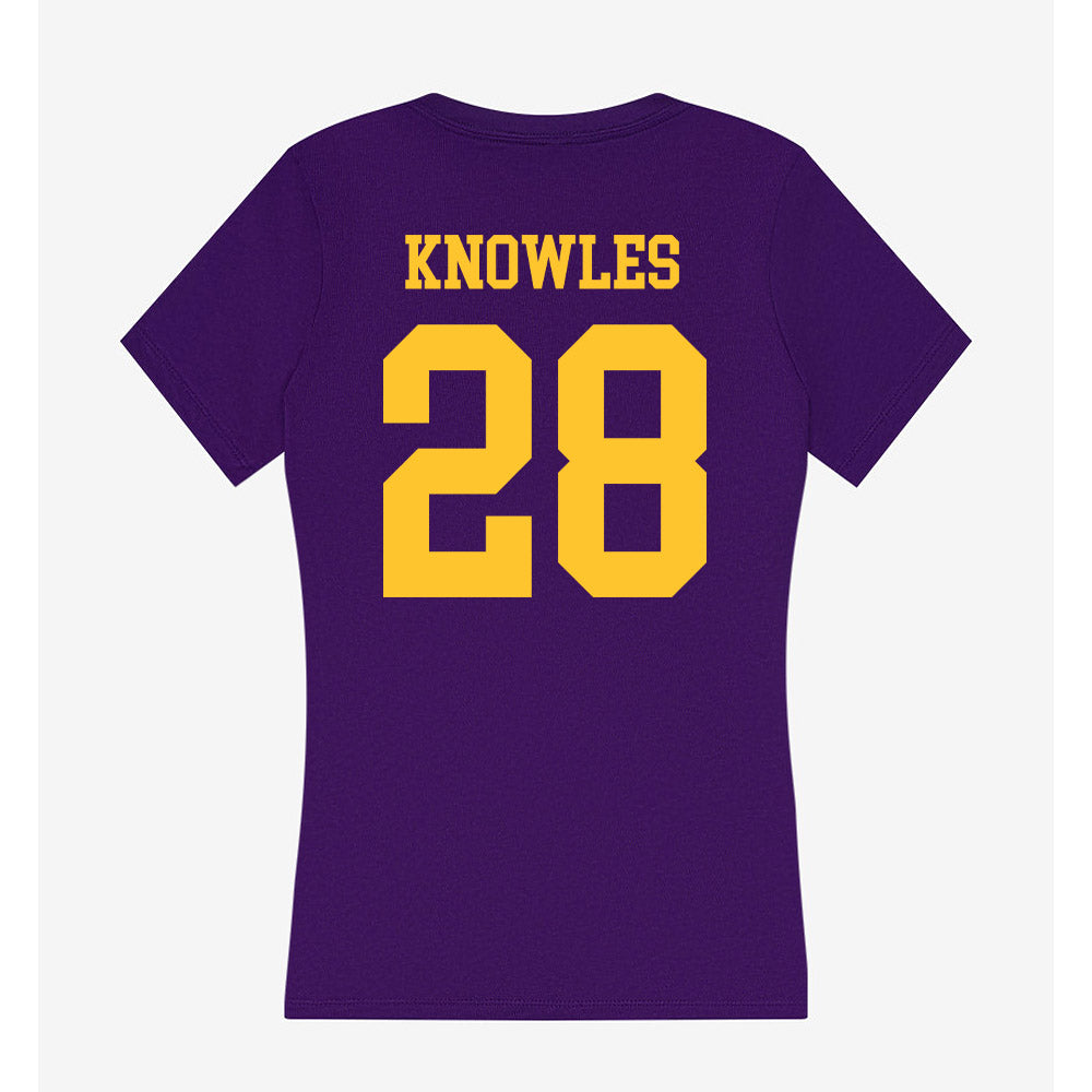 LSU - NCAA Women's Soccer : Brielyn Knowles - Women's V-Neck T-Shirt-1
