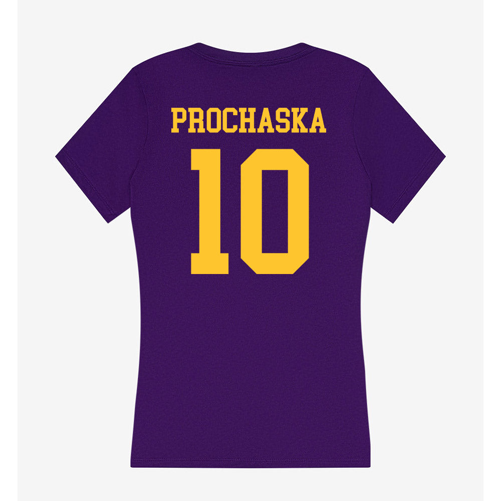 LSU - NCAA Women's Volleyball : Emilee Prochaska - Women's V-Neck T-Shirt-1