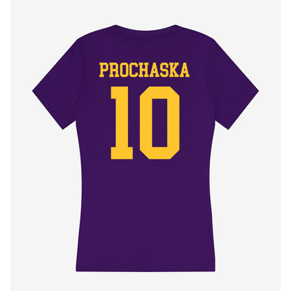 LSU - NCAA Women's Volleyball : Emilee Prochaska - Women's V-Neck T-Shirt-1
