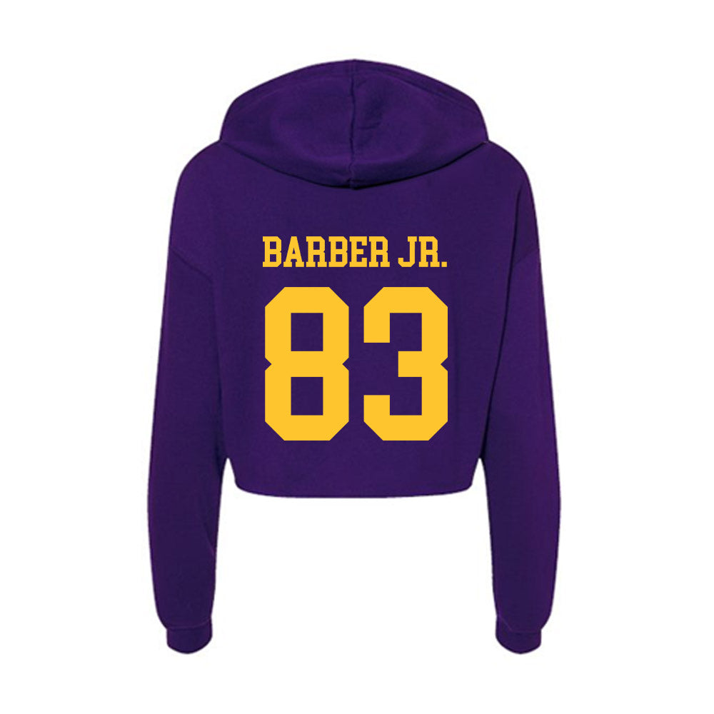 LSU - NCAA Football : Corey Barber Jr. - Women's Crop Fleece Hoodie-1