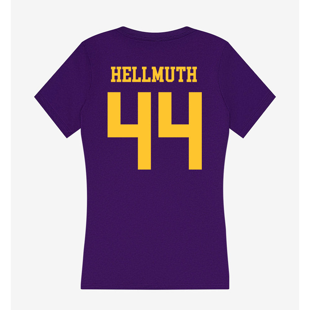 LSU - NCAA Beach Volleyball : Emily Hellmuth - Women's V-Neck T-Shirt-1