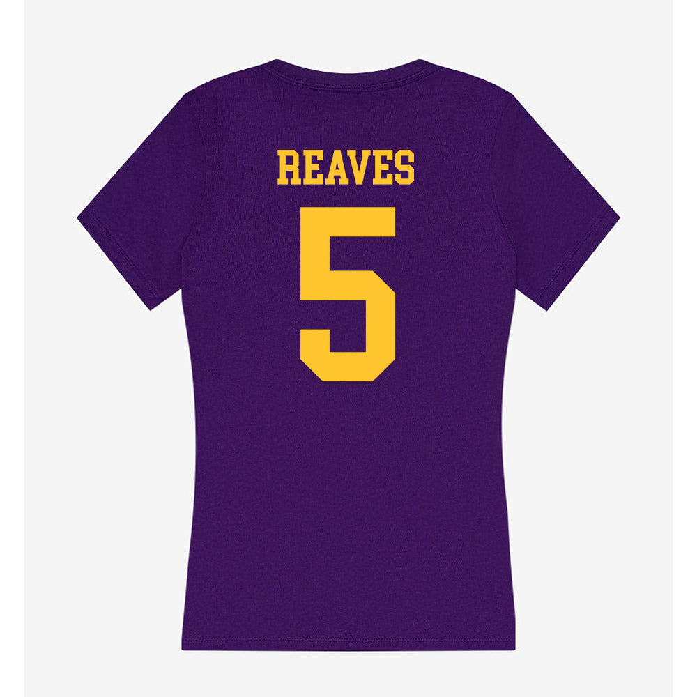 LSU - NCAA Baseball : Tanner Reaves - Women's V-Neck T-Shirt-1