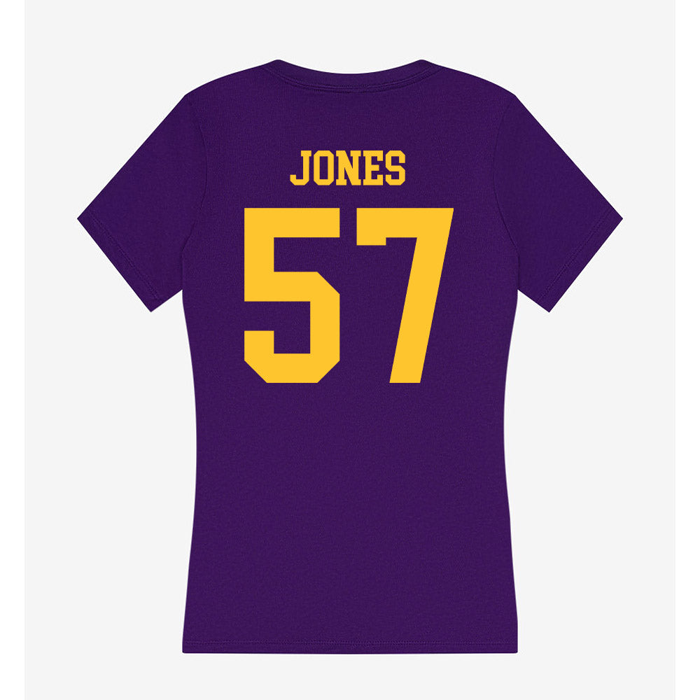 LSU - NCAA Football : Jakolby Jones - Women's V-Neck T-Shirt-1