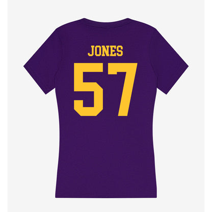 LSU - NCAA Football : Jakolby Jones - Women's V-Neck T-Shirt-1