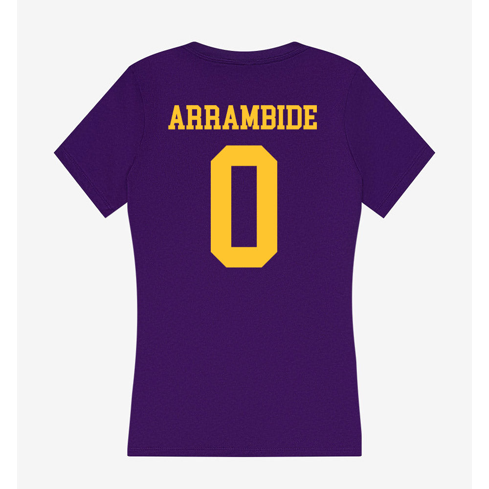 LSU - NCAA Baseball : Cade Arrambide - Women's V-Neck T-Shirt-1