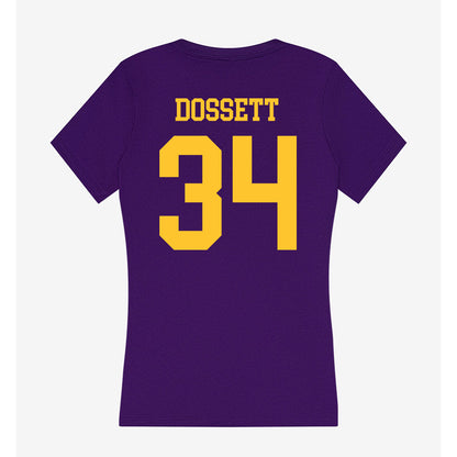 LSU - NCAA Football : Mason Dossett - Women's V-Neck T-Shirt-1