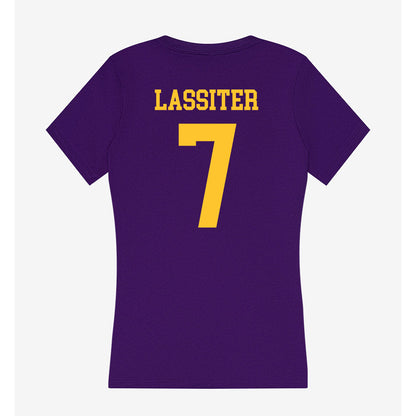 LSU - NCAA Softball : Jalia Lassiter - Women's V-Neck T-Shirt-1