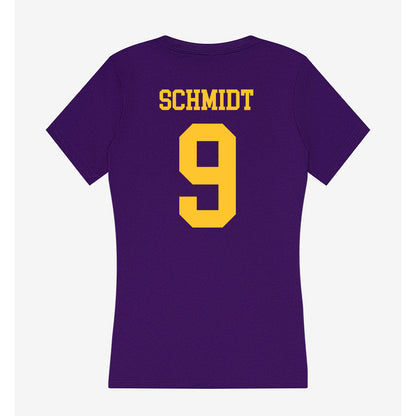 LSU - NCAA Baseball : William Schmidt - Women's V-Neck T-Shirt-1