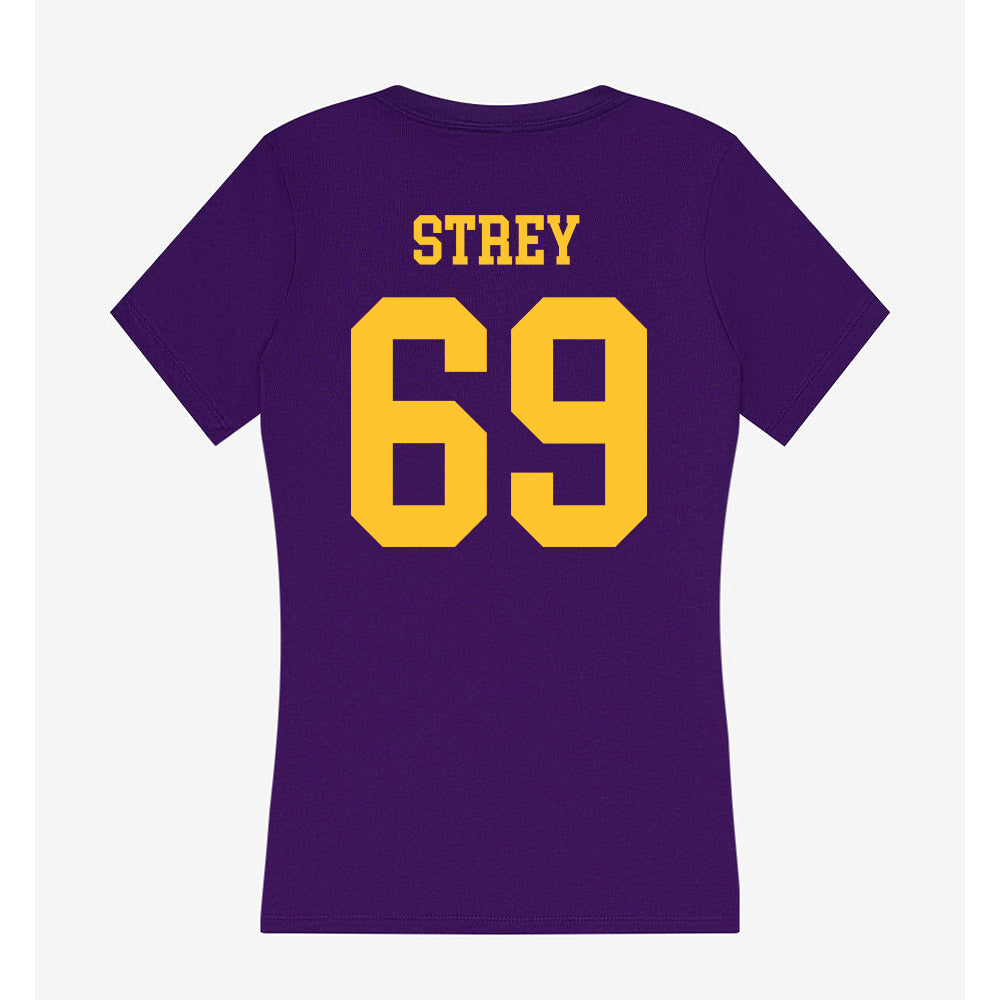 LSU - NCAA Football : Darrin Strey - Women's V-Neck T-Shirt-1