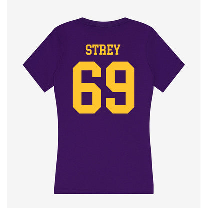 LSU - NCAA Football : Darrin Strey - Women's V-Neck T-Shirt-1