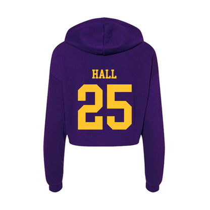 LSU - NCAA Football : Aiden Hall - Women's Crop Fleece Hoodie-1