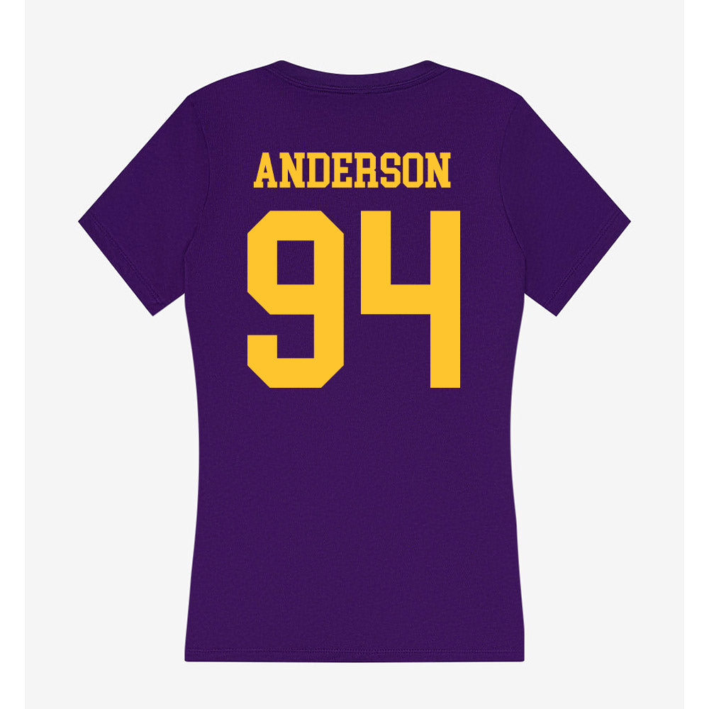 LSU - NCAA Football : Richard Anderson - Women's V-Neck T-Shirt-1