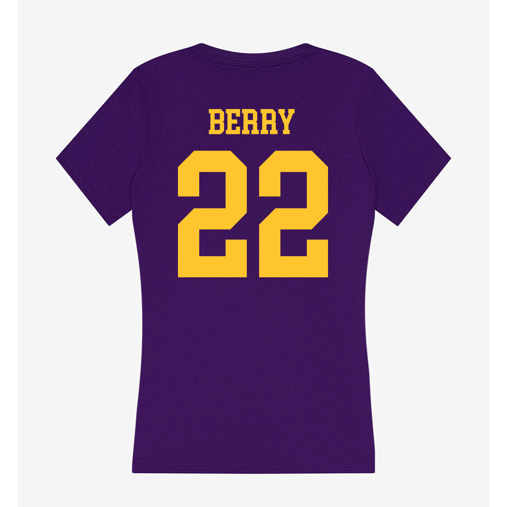 LSU - NCAA Football : Harlem Berry - Women's V-Neck T-Shirt-1