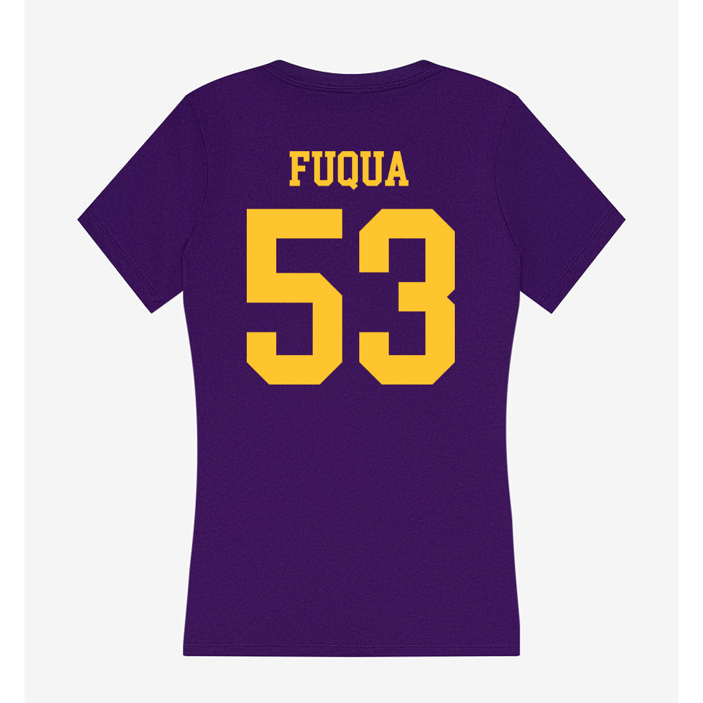 LSU - NCAA Football : Hayes Fuqua - Women's V-Neck T-Shirt-1
