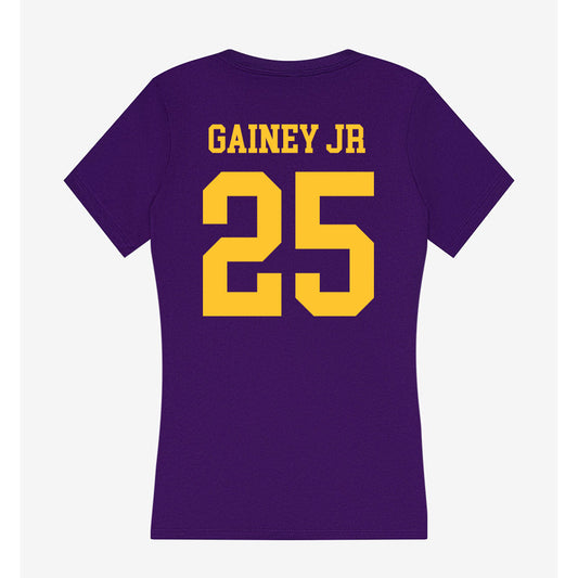 LSU - NCAA Football : Rod Gainey jr - Women's V-Neck T-Shirt-0
