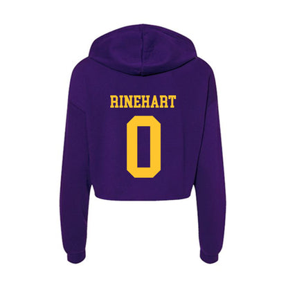 LSU - NCAA Baseball : Jace Rinehart - Women's Crop Fleece Hoodie-1