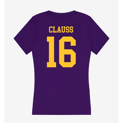 LSU - NCAA Baseball : Ethan Clauss - Women's V-Neck T-Shirt-1