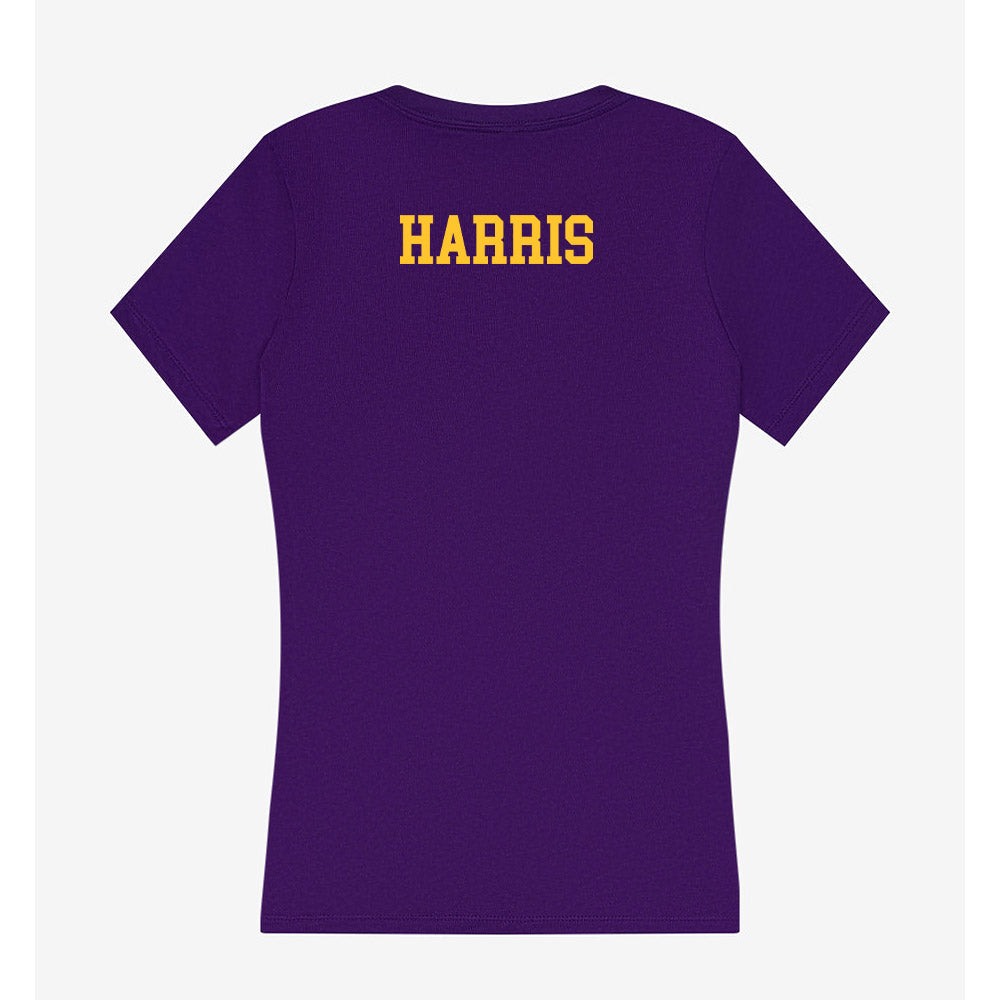 LSU - NCAA Women's Track & Field : Makeriah Harris - Women's V-Neck T-Shirt-1