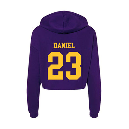 LSU - NCAA Softball : Sierra Daniel - Women's Crop Fleece Hoodie-1
