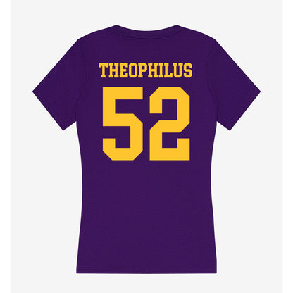 LSU - NCAA Baseball : Zion Theophilus - Women's V-Neck T-Shirt-1