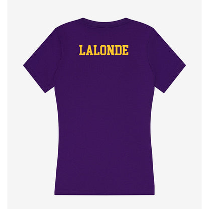 LSU - NCAA Women's Swimming & Diving : Morgan Lalonde - Women's V-Neck T-Shirt-1