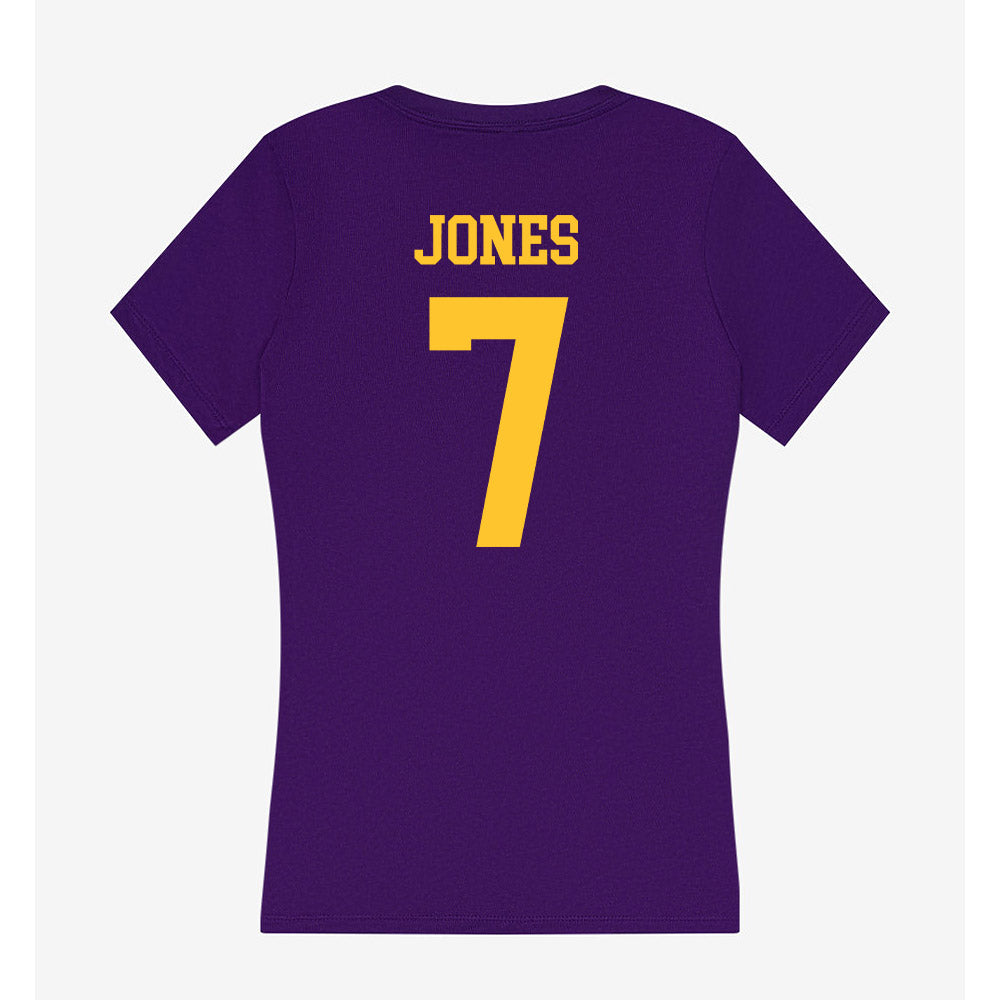 LSU - NCAA Women's Volleyball : Jessica Jones - Women's V-Neck T-Shirt-1