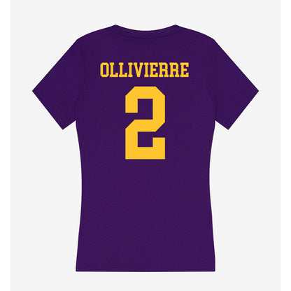 LSU - NCAA Women's Soccer : Jocelyn Ollivierre - Women's V-Neck T-Shirt-1