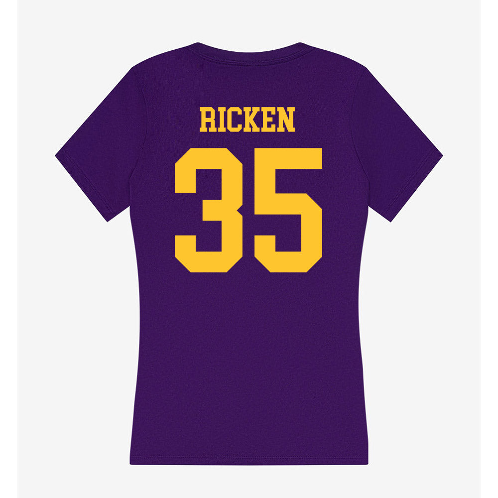 LSU - NCAA Baseball : Reagan Ricken - Women's V-Neck T-Shirt-1