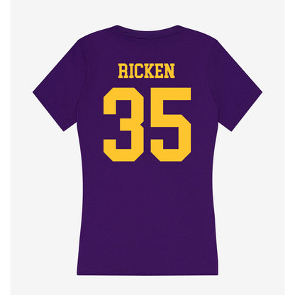 LSU - NCAA Baseball : Reagan Ricken - Women's V-Neck T-Shirt-1