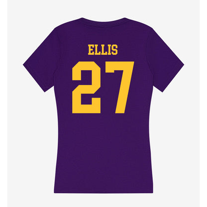 LSU - NCAA Football : Dezyrian Ellis - Women's V-Neck T-Shirt-1