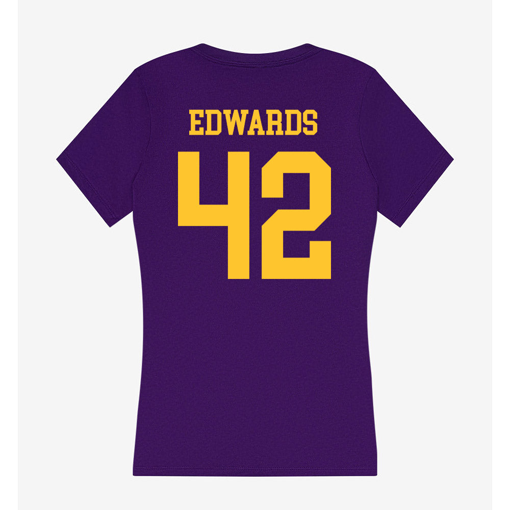 LSU - NCAA Softball : Tori Edwards - Women's V-Neck T-Shirt-1
