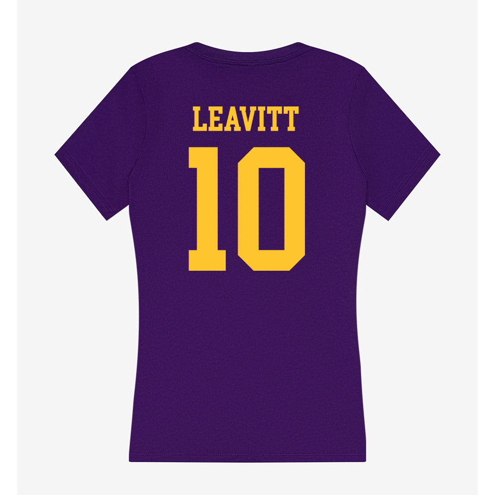 LSU - NCAA Football : Sam Leavitt - Women's V-Neck T-Shirt-1