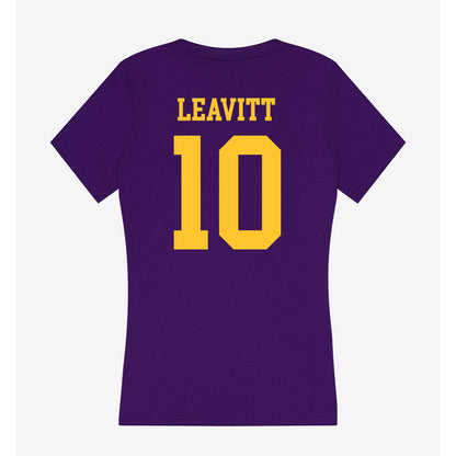 LSU - NCAA Football : Sam Leavitt - Women's V-Neck T-Shirt-1