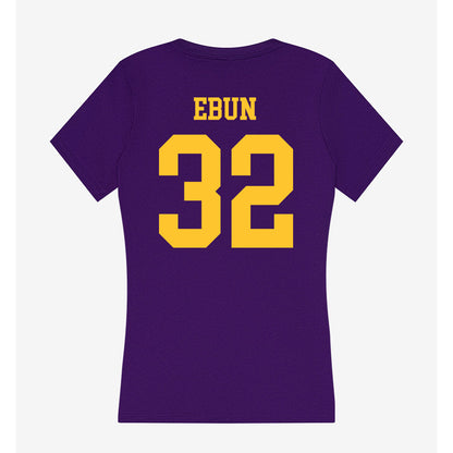 LSU - NCAA Football : Joseph Ebun - Women's V-Neck T-Shirt-1