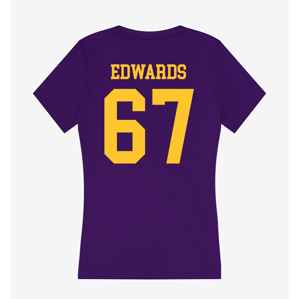 LSU - NCAA Softball : Kylee Edwards - Women's V-Neck T-Shirt-1
