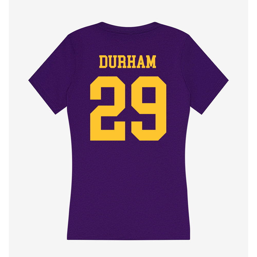 LSU - NCAA Football : Caden Durham - Women's V-Neck T-Shirt-1
