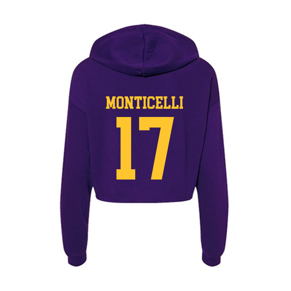 LSU - NCAA Softball : Paytn Monticelli - Women's Crop Fleece Hoodie-1