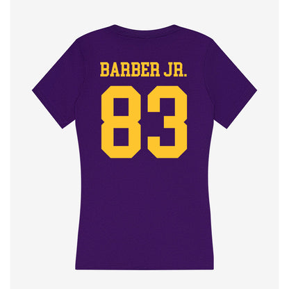 LSU - NCAA Football : Corey Barber Jr. - Women's V-Neck T-Shirt-1