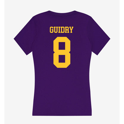 LSU - NCAA Baseball : Gavin Guidry - Women's V-Neck T-Shirt-1