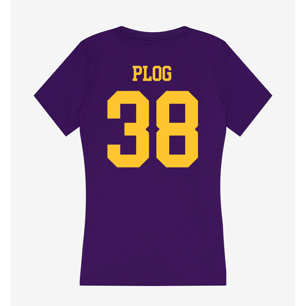 LSU - NCAA Baseball : Ethan Plog - Women's V-Neck T-Shirt-1