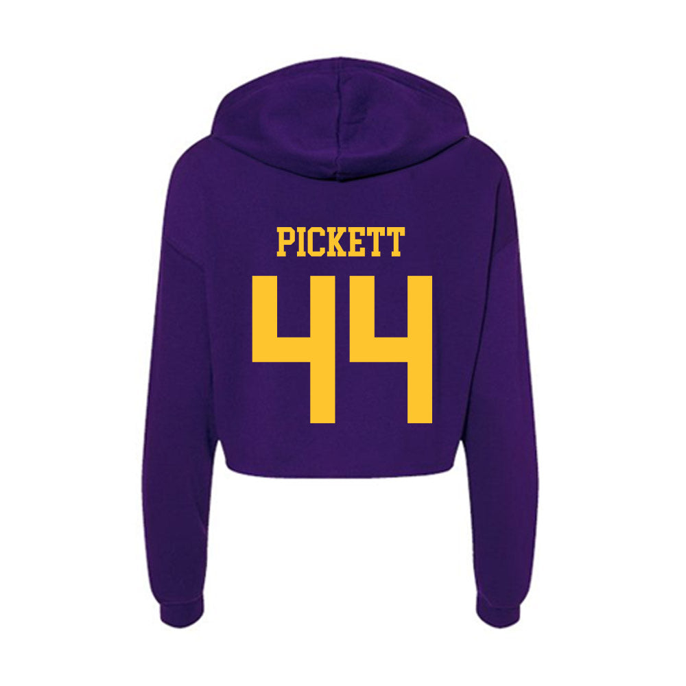 LSU - NCAA Softball : Ciella Pickett - Women's Crop Fleece Hoodie-1